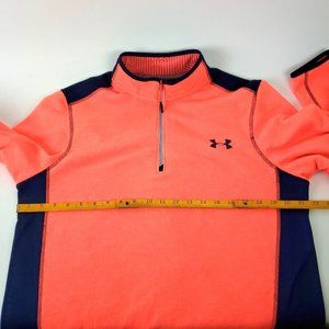 Men's UNDER ARMOUR Quarter Zip Jacket Cold Gear Loose Fleece Jacket CLEAN!